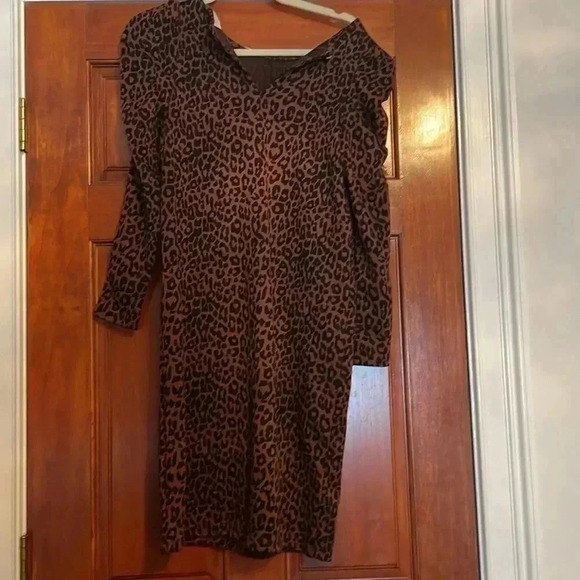 Nwt loft leopard print dress - Picture 6 of 7